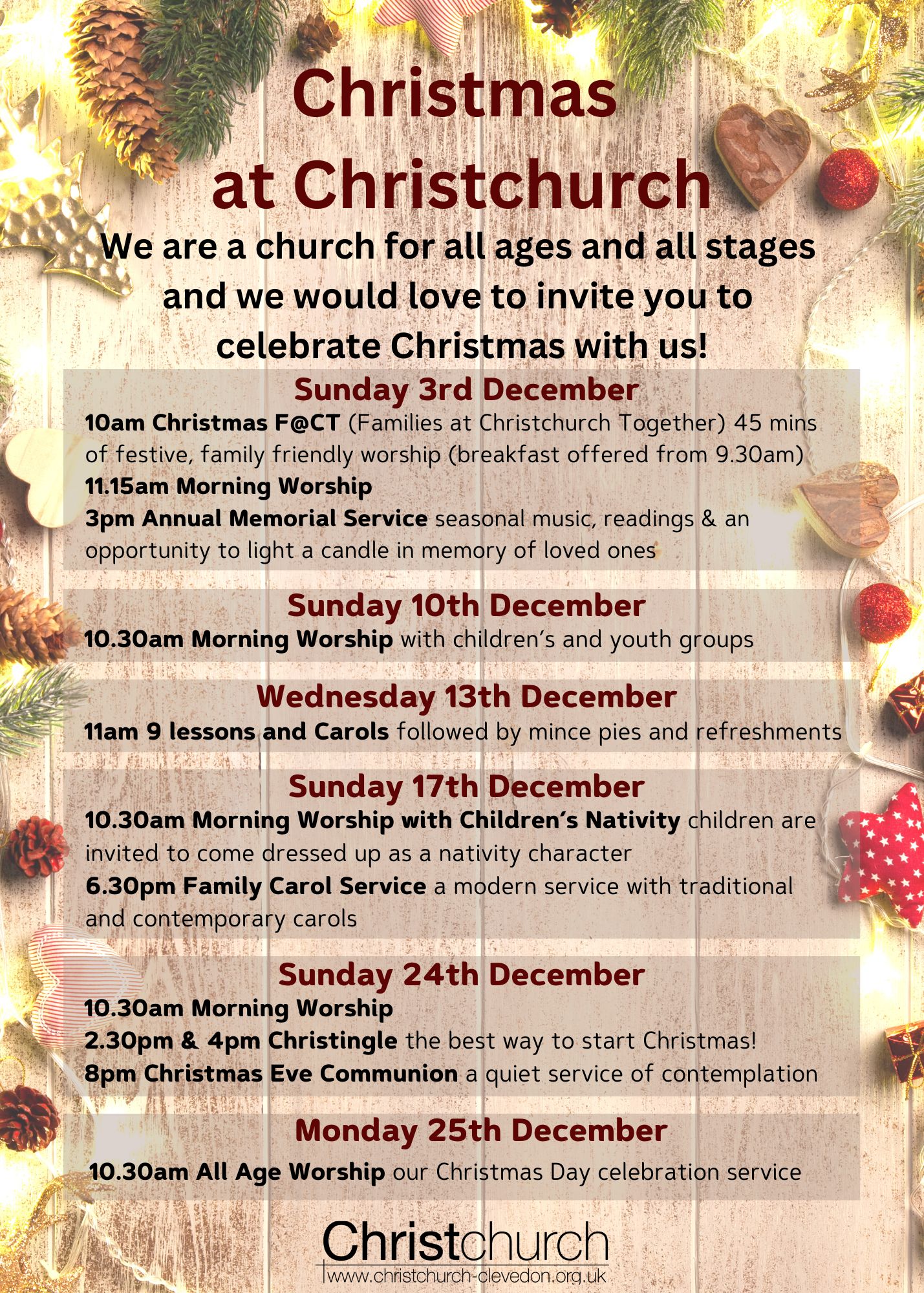 Christmas at Christchurch 2023 Christchurch Clevedon